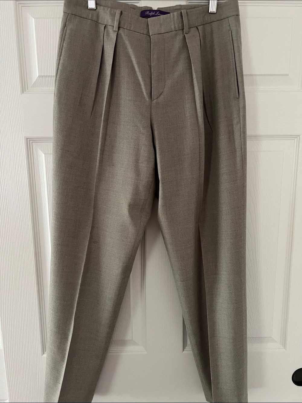 Ralph Lauren Women’s Pleated Dress Pants — Taupe